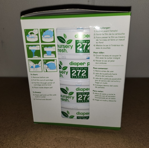 Nursery Fresh diaper pail refills 2 sets of 4 diaper refills - Picture 2 of 3